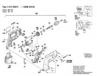 Bosch 0 601 920 827 Gbm 9,6 Ve Cordless Drill 9.6 V / Eu Spare Parts